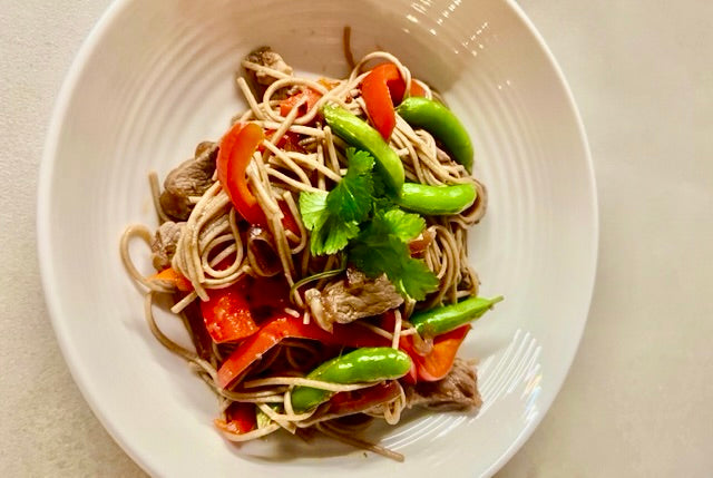 Stir fry beef noodles