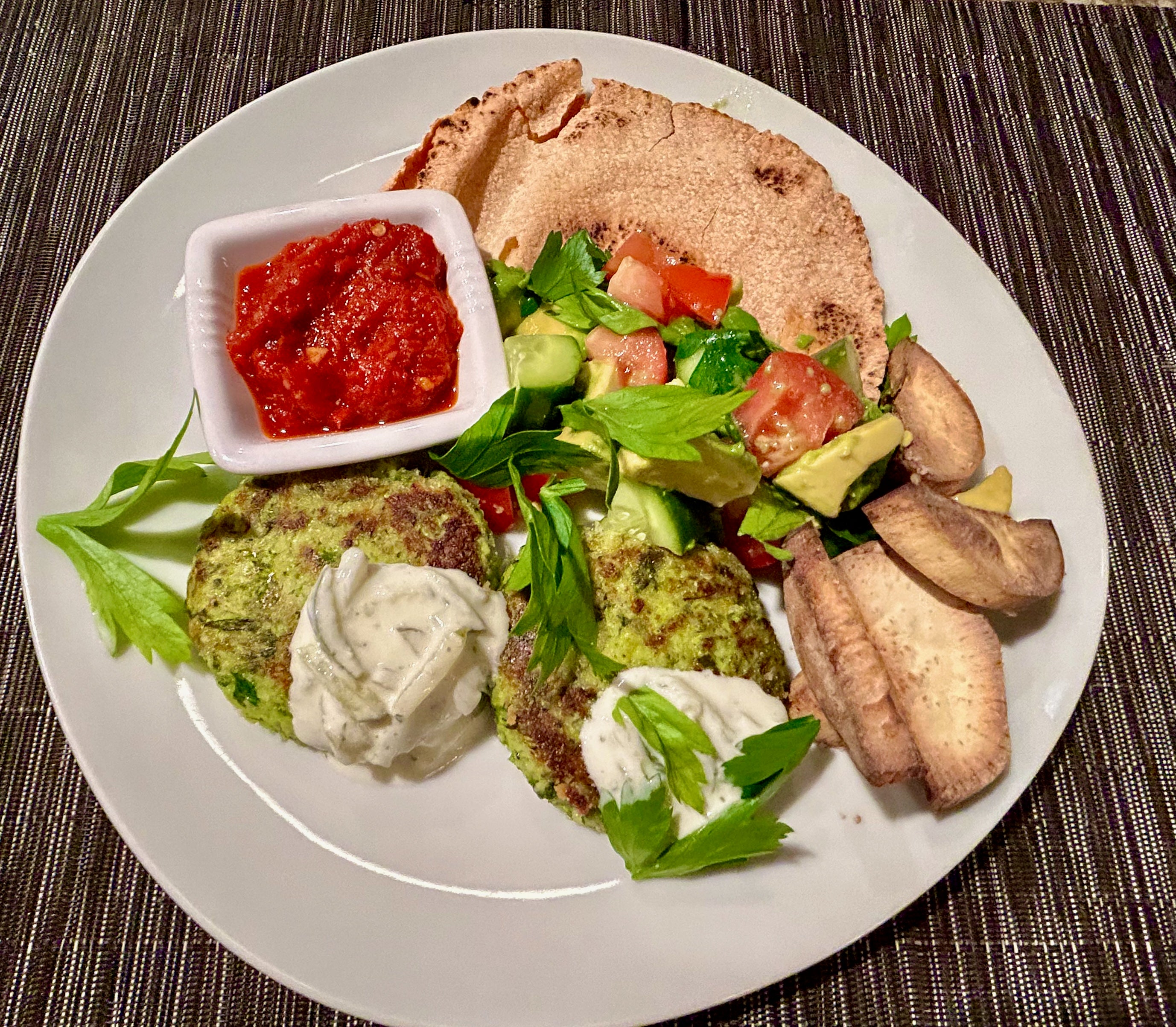 Cauliflower and Broccoli fritters