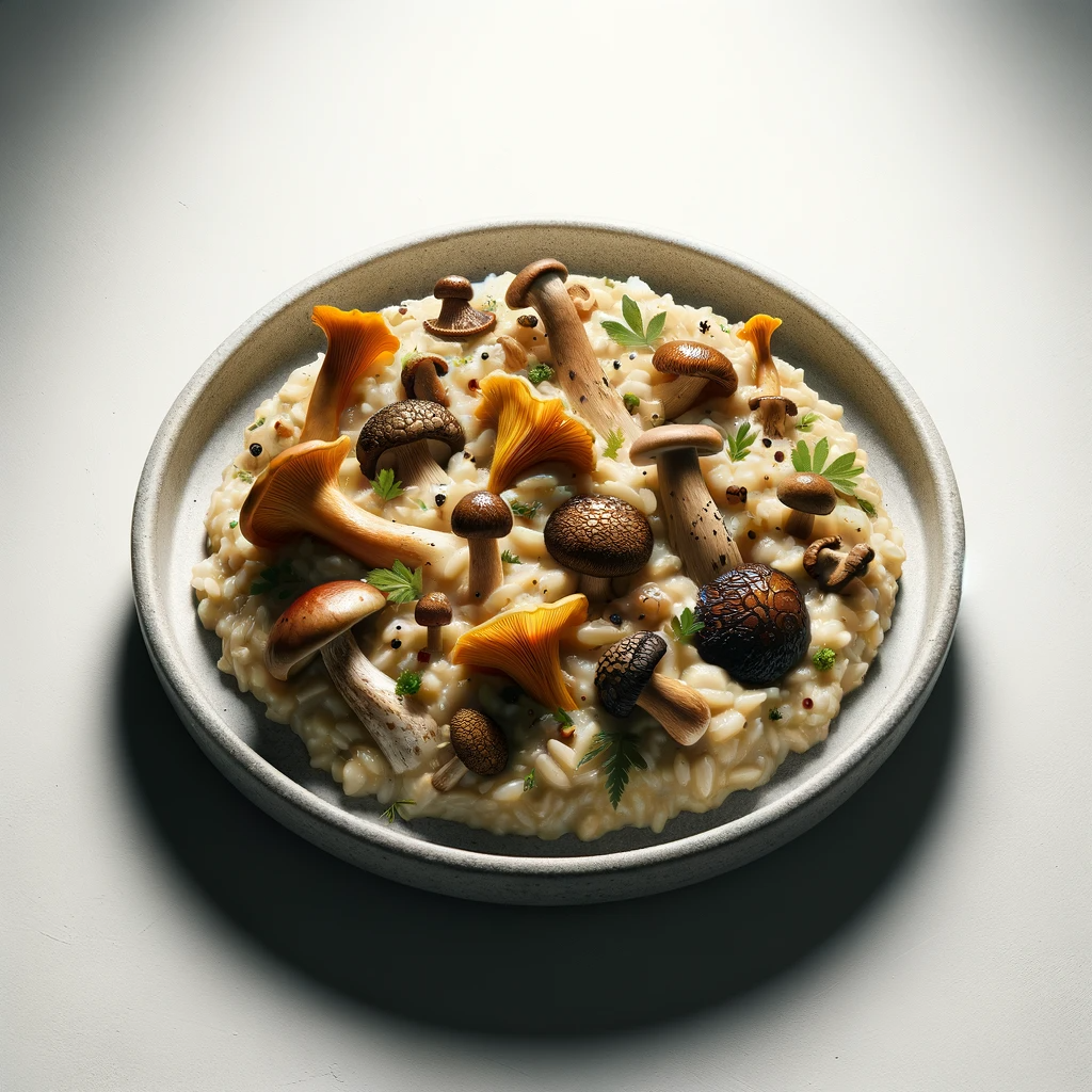 Wild mushroom risotto