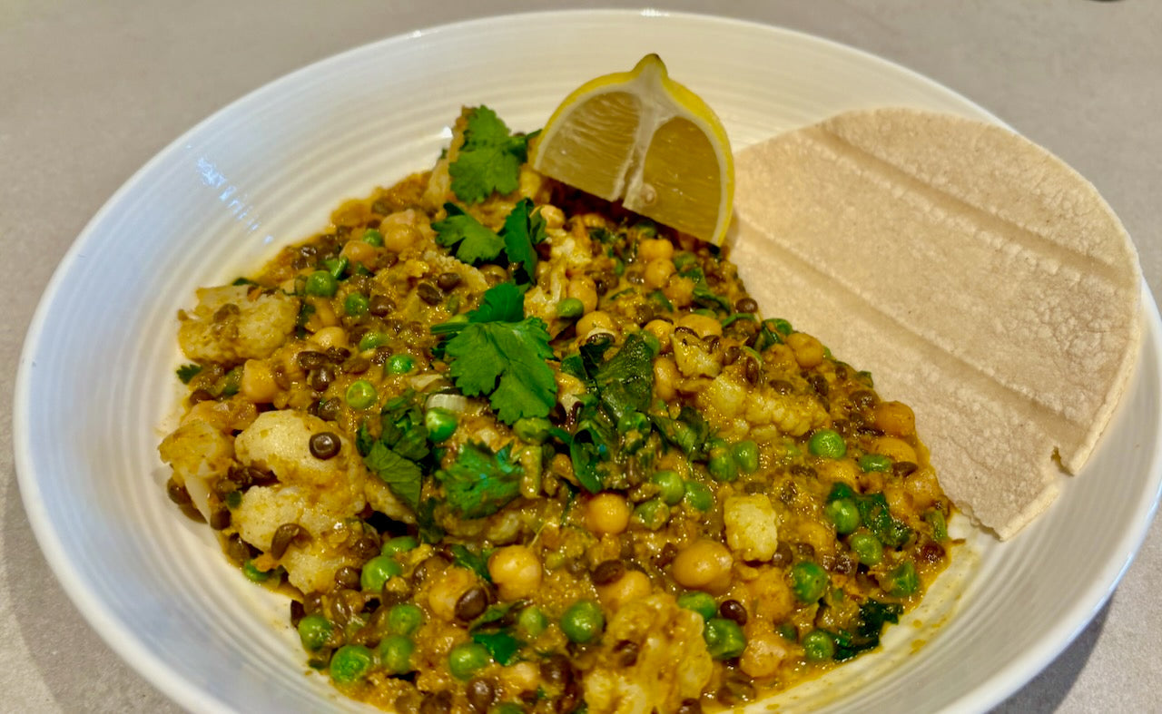 Spicy Lentil and Cauliflower Curry