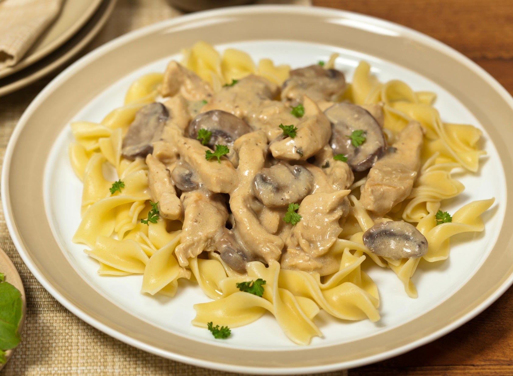 Chicken Stroganoff with Pasta