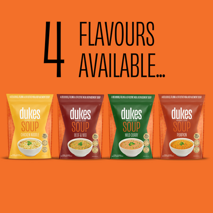 4 Meal Replacement Soup Flavours Available