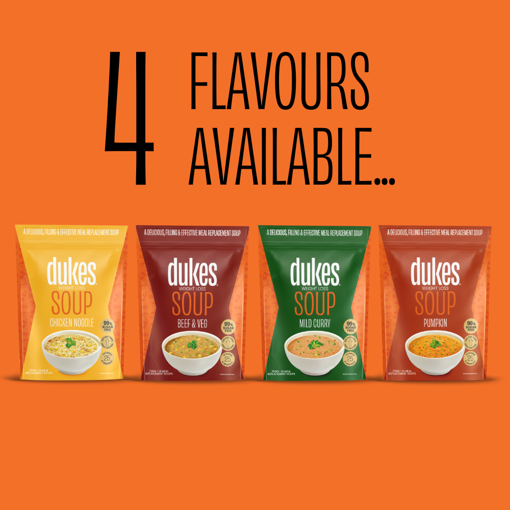 4 Meal Replacement Soup Flavours Available