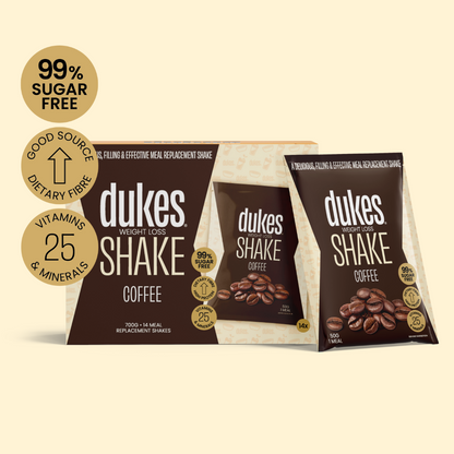 Box of Coffee Dukes Meal Replacement Shake