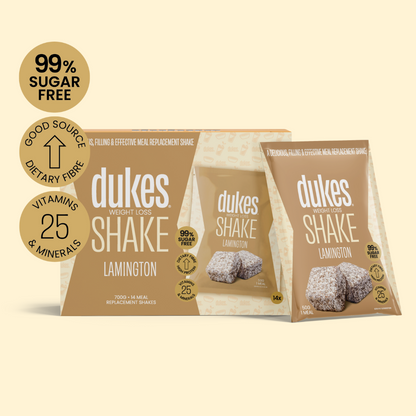 Box of Dukes Lamington Meal Replacement Shake