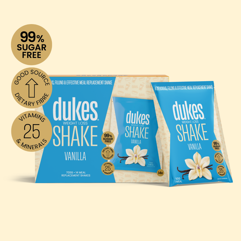 Box of Dukes Vanilla Meal Replacement Shake