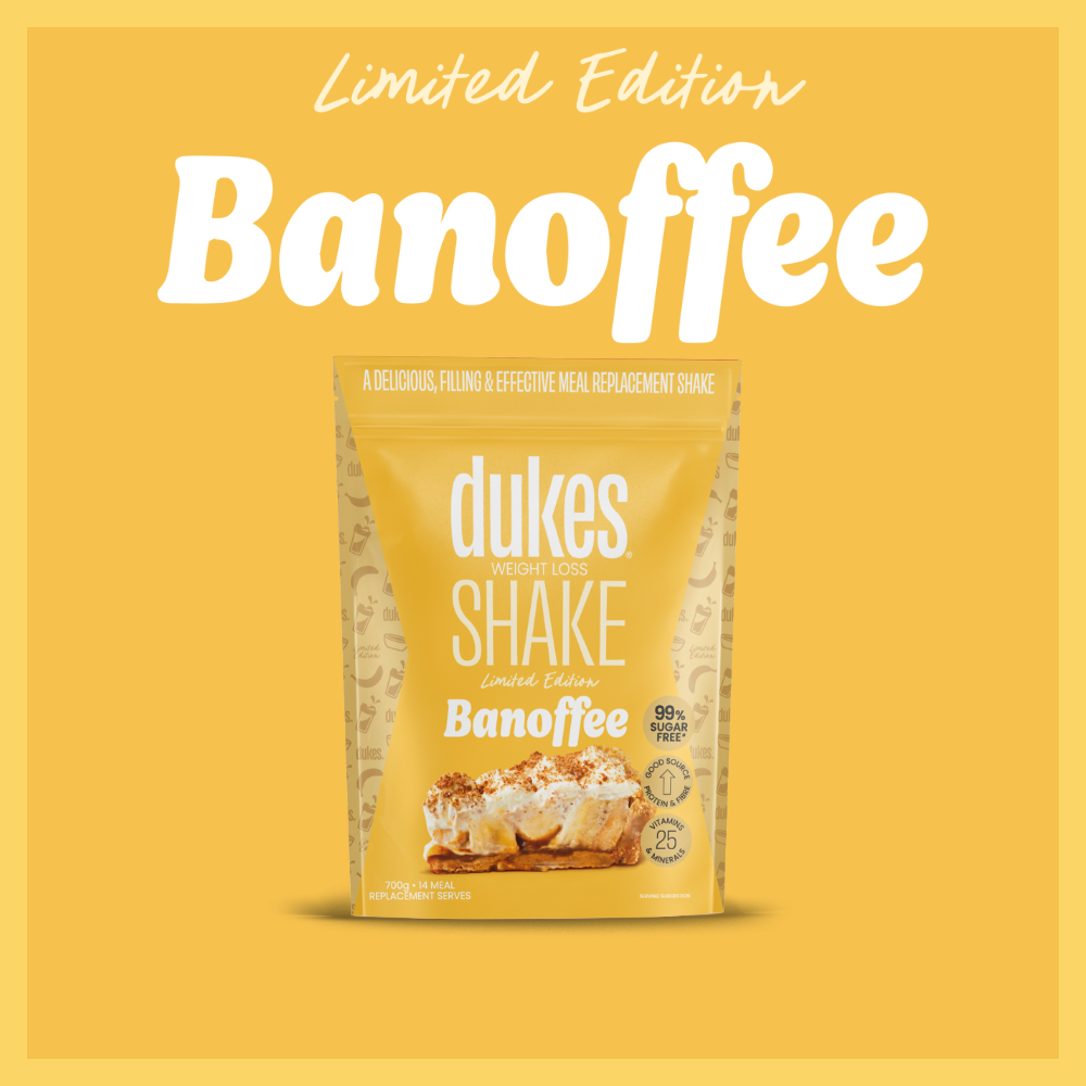 Bag of Dukes Banoffee Pie  Meal Replacement Shake