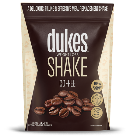 A 700g bag of Dukes Weight Loss Shake Coffee