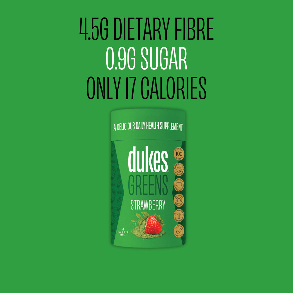 4.5g Dietary Fibre. 0.9g Sugar. Only 17 Calories.