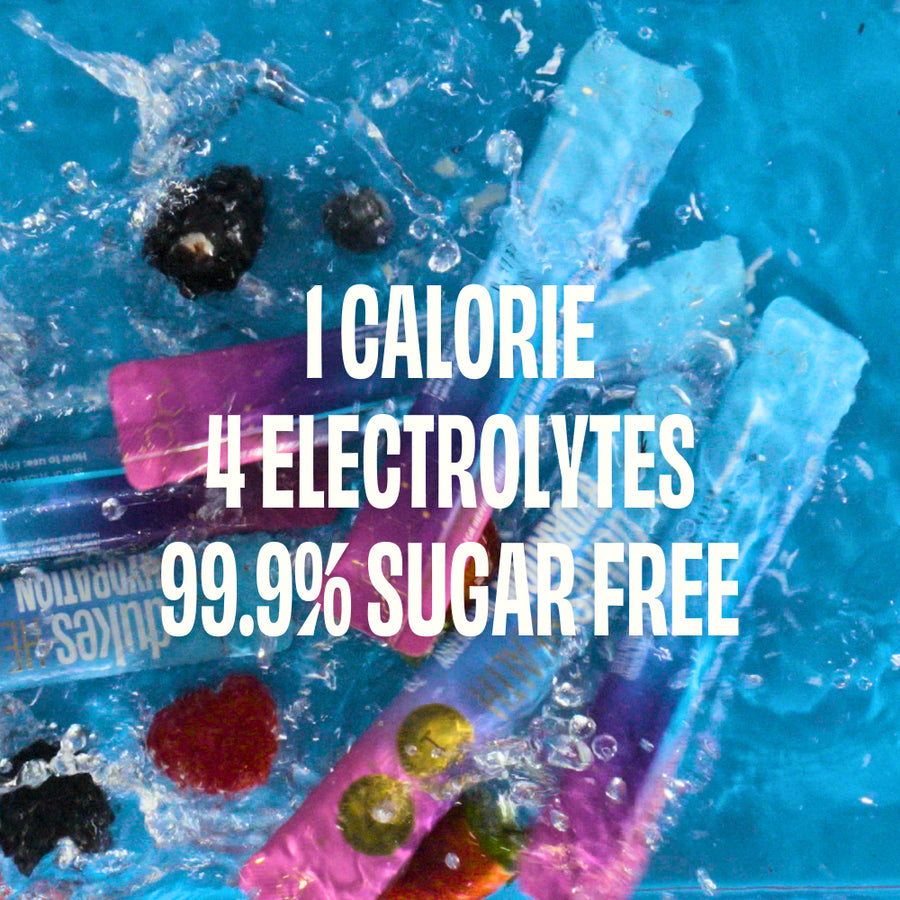 1 Calorie, 4 Electrolytes, 99.9% Sugar Free