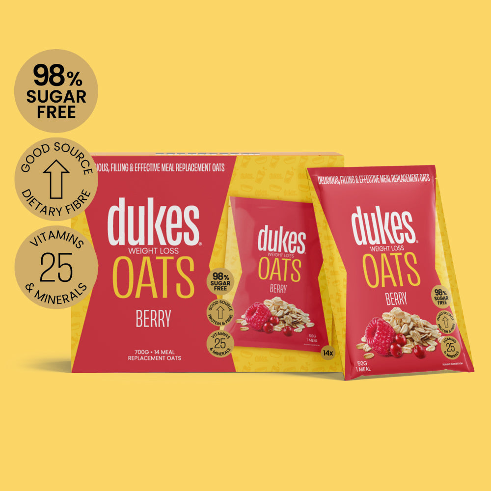 Box of Dukes Berry Meal Replacement Oats