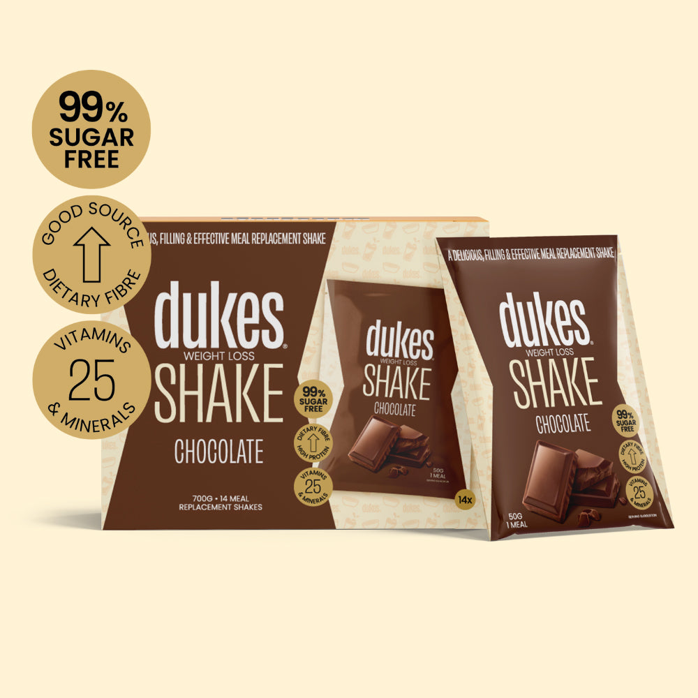 Box of Dukes Chocolate Meal Replacement Shake