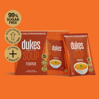 Box of Dukes Pumpkin  Meal Replacement Soup