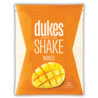 A single 50g sachet of Dukes Weight Loss Shake Mango. 