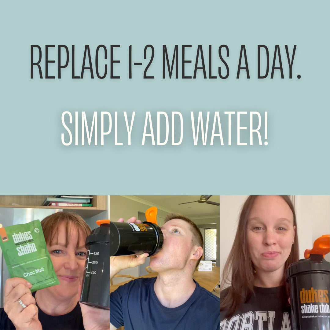 Replace 1-2 meals a day. Simply add water.