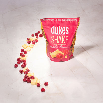 Dukes Shake White Choc Raspberry - Bag